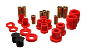 Honda S2000 Control Arm Bushing Set - Front - Energy Suspension - Hyper-Flex Performance Polyurethane - Red - `00-`09